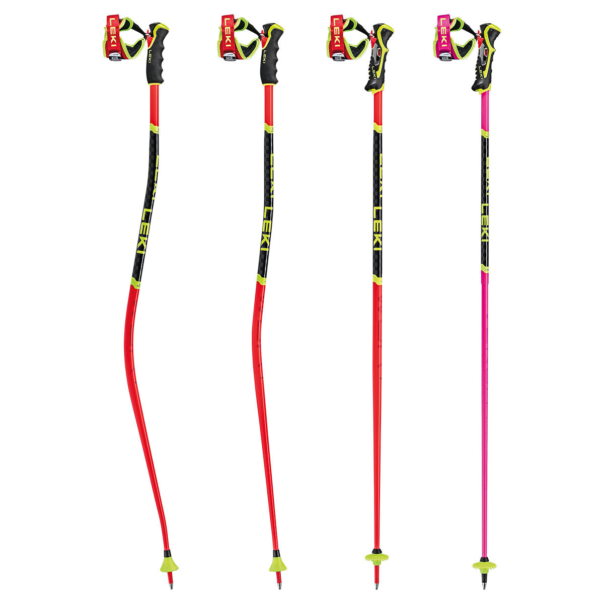 Leki WCR 3D Adjustable Ski Poles - Lightweight Aluminum Trekking & Hiking Poles for Men & Women - Perfect for Downhill Skiing, Backcountry Touring & Winter Sports