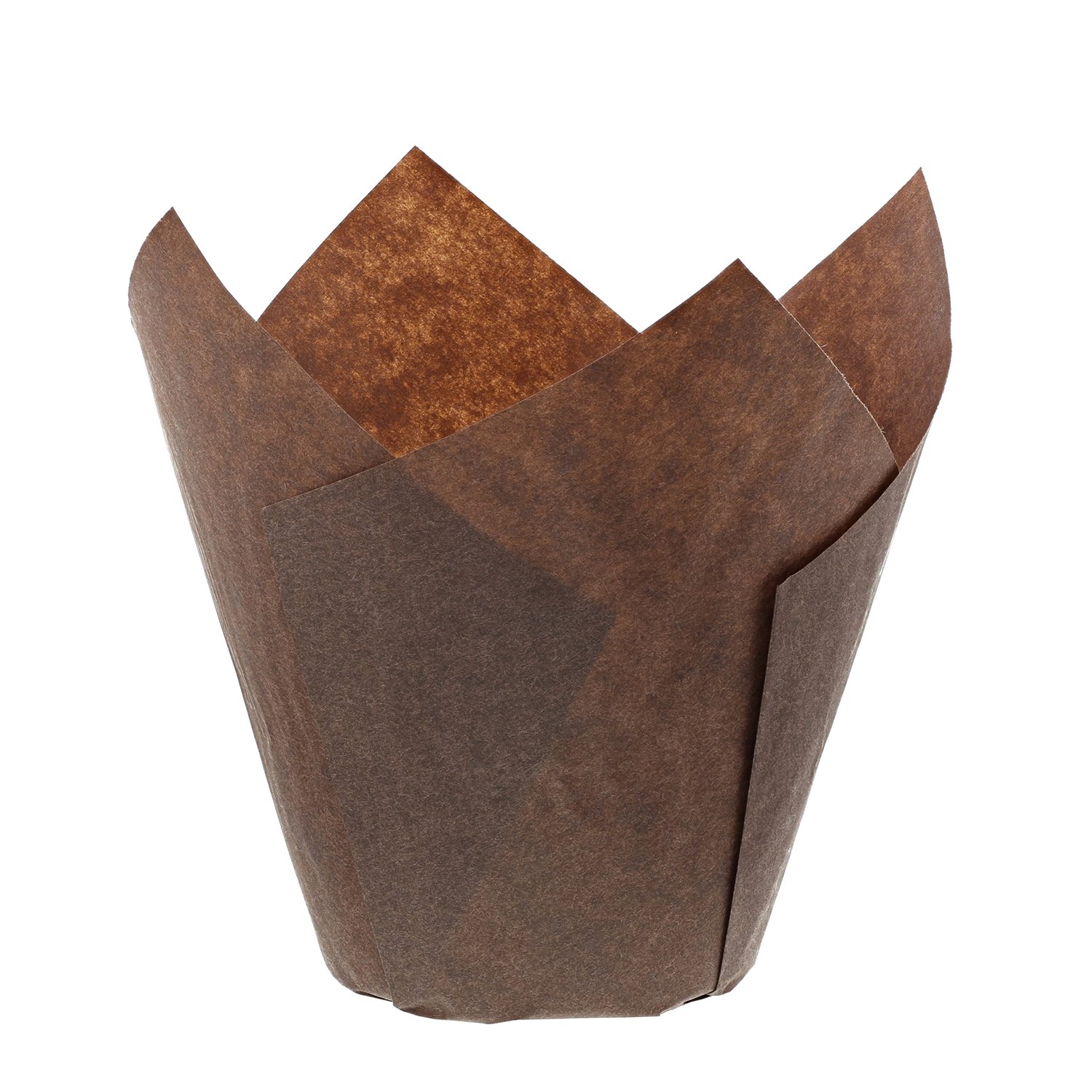 Royal Brown Tulip-Style Baking Cups - 2000 Count Bulk Pack for Muffins, Cupcakes & Desserts - Perfect for Bakeries, Cafes & Home Baking