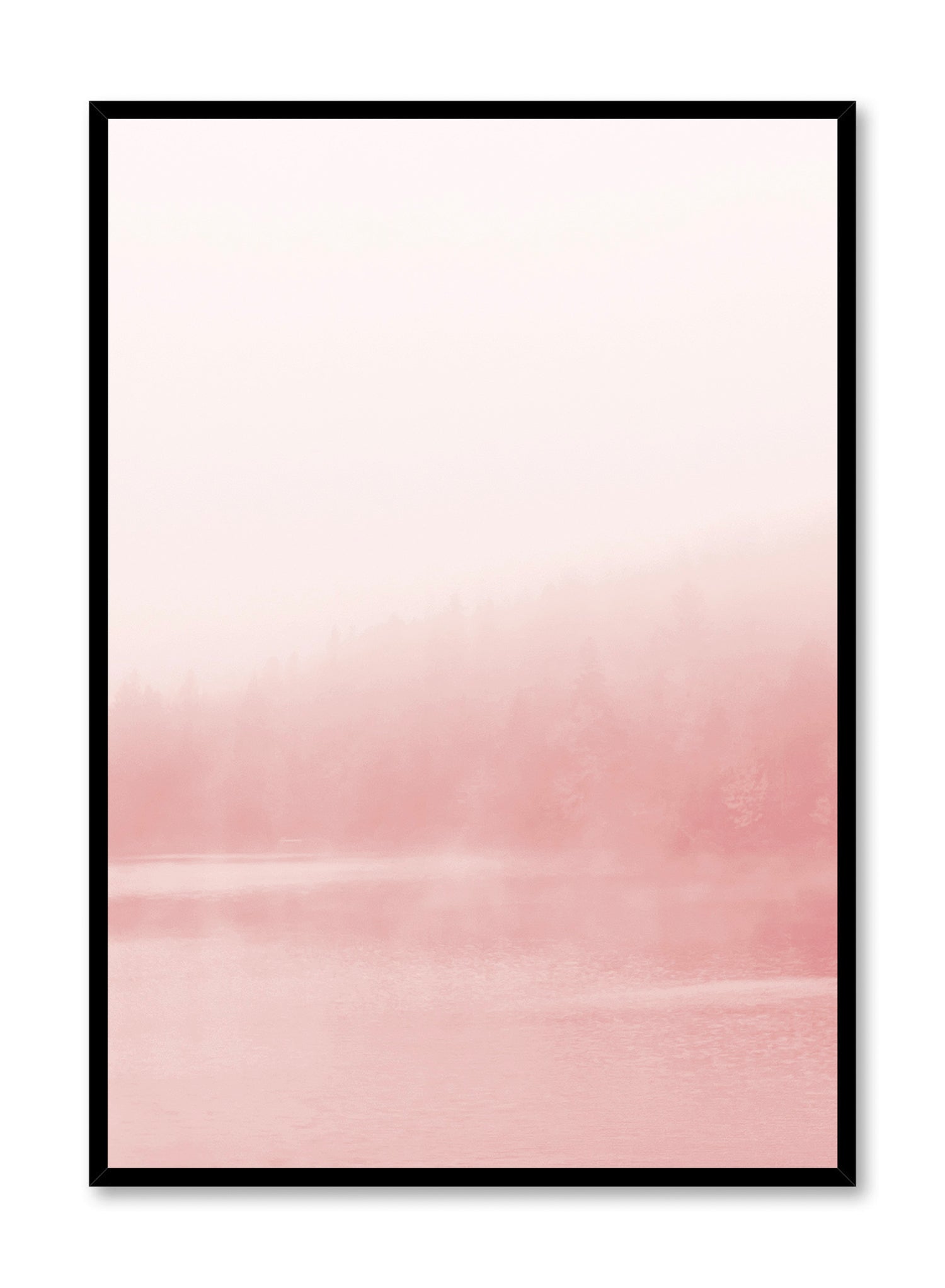 Lakehouse at Dawn Poster - Stunning Sunrise Lakeside Wall Art for Home, Office & Cabin Decor - Perfect for Living Room, Bedroom & Lake House