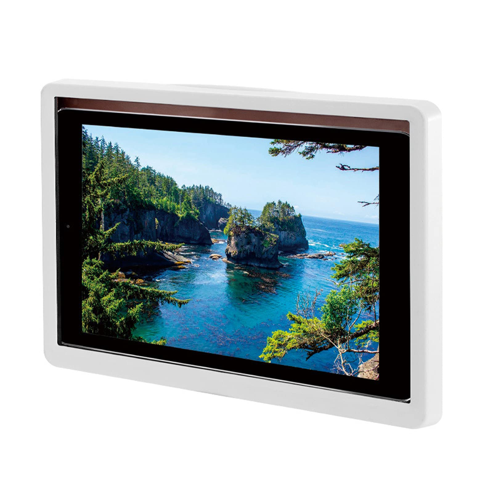 Kesoto Waterproof Wall Mount Tablet Holder - Anti-Fog Shower Shelf with Rotating Stand for Bathroom & Kitchen | Perfect for Watching Videos While Showering or Cooking