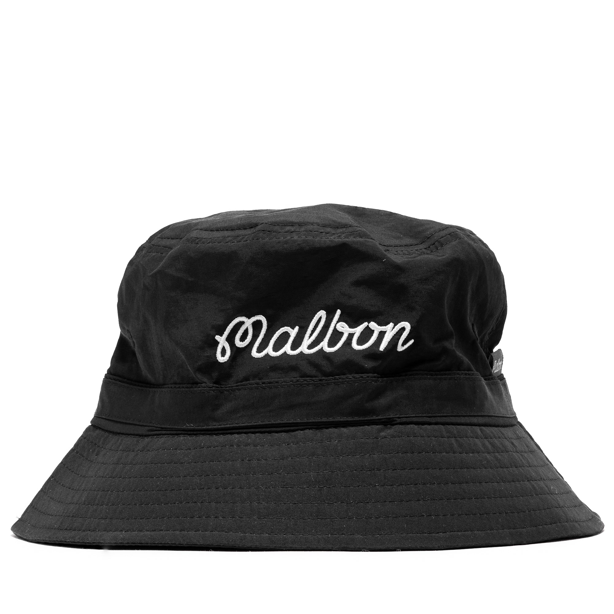 Malbon Golf Nylon Bucket Hat for Men & Women - Lightweight UV Protection Sun Hat - Black - Perfect for Golfing, Beach, Outdoor Activities & Casual Wear