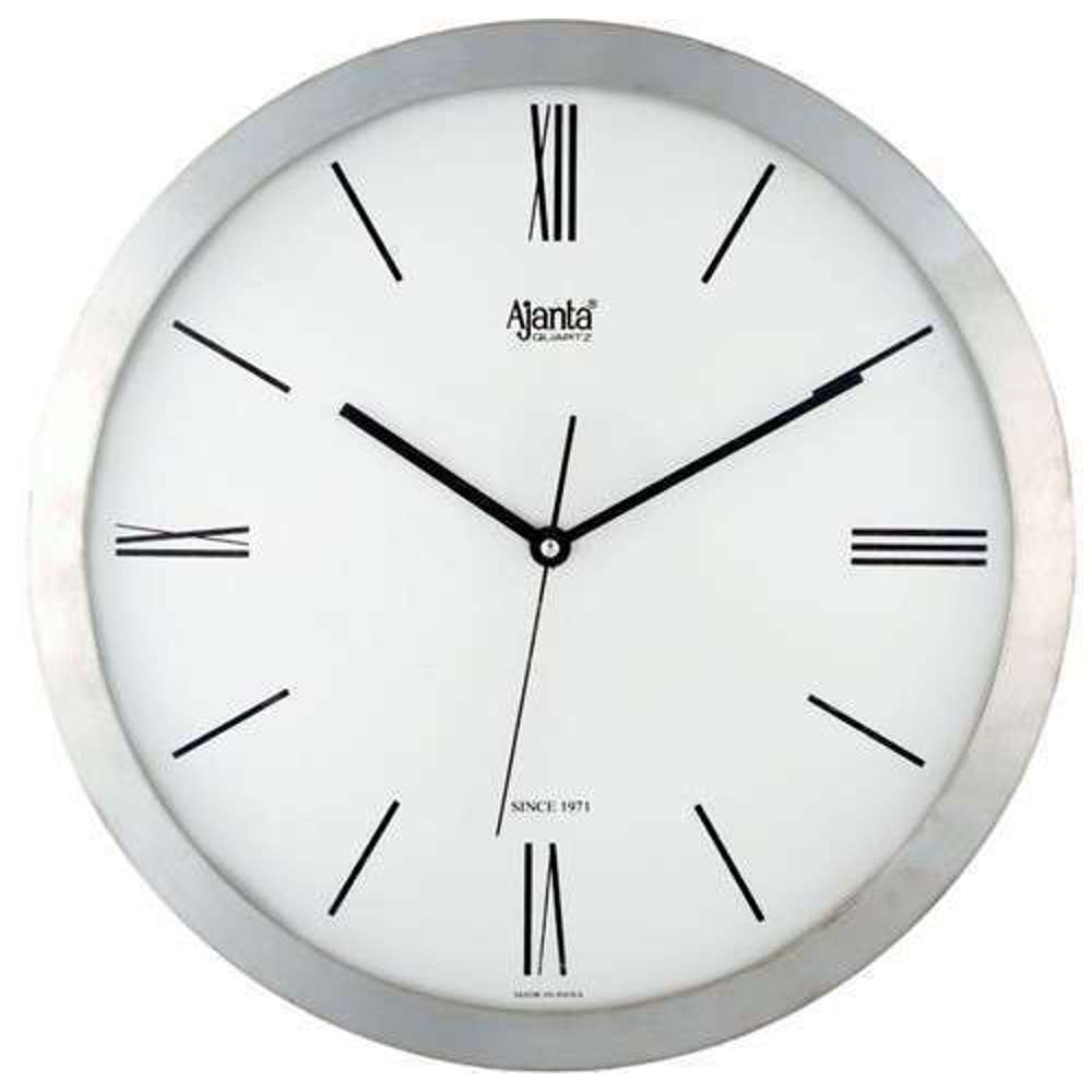 Ajanta Office Wall Clock - 14 Inch Large Silent Non-Ticking Wall Clock for Office, Home, Classroom | Battery Operated, Easy to Read, Modern Design for Professional & Personal Spaces