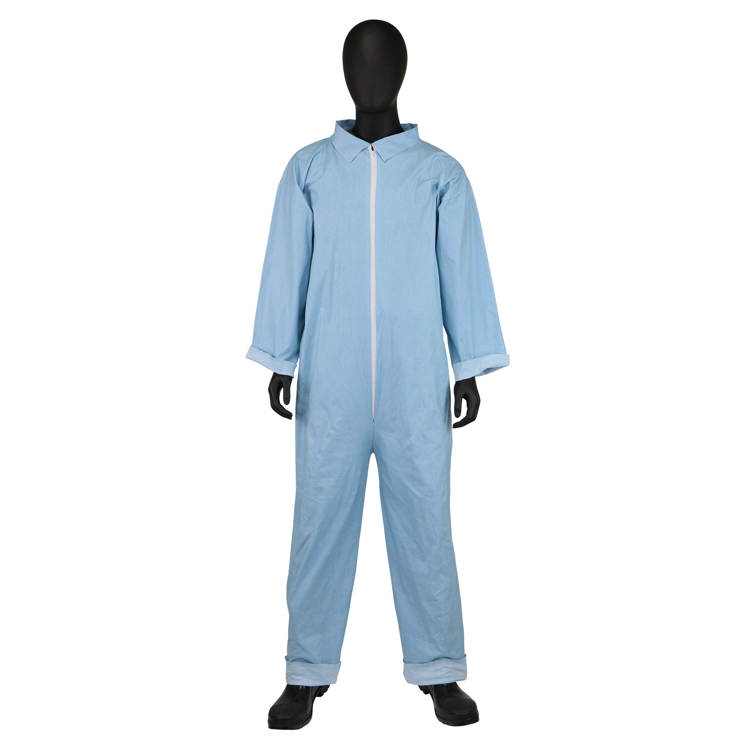 West Chester 3100 PosiWear FR Coverall - Flame Resistant Safety Workwear, 5XL (Pack of 25) - Front Zipper, Elastic Ankle & Wrist Cuffs - Ideal for Electricians, Welders & Industrial Workers