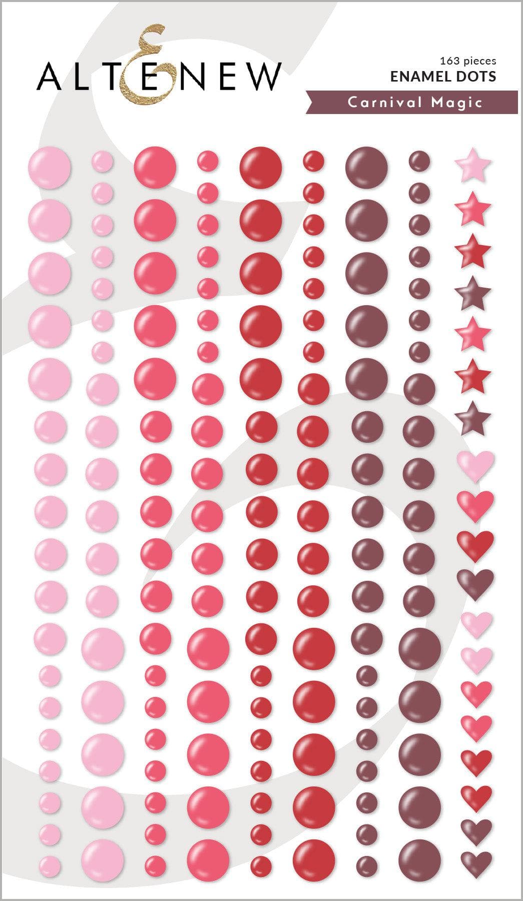 Carnival Magic Enamel Dots - Colorful Scrapbooking Embellishments for DIY Cards, Journals & Craft Projects