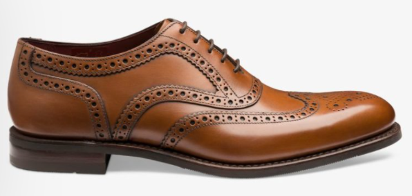 Loake Kerridge Cedar Leather Day Brogue - Classic Men's Dress Shoes for Business & Formal Occasions