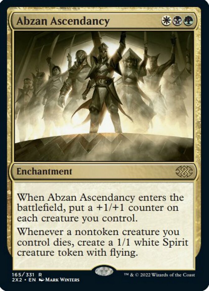 Abzan Ascendancy MTG Card - Double Masters 2022 Edition | Magic: The Gathering Commander & Modern Deck Upgrade