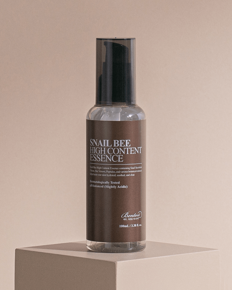 Benton Snail Bee High Content Essence 100mL - Korean Skincare for Hydration & Brightening - Perfect for Daily Facial Care & Anti-Aging Routine