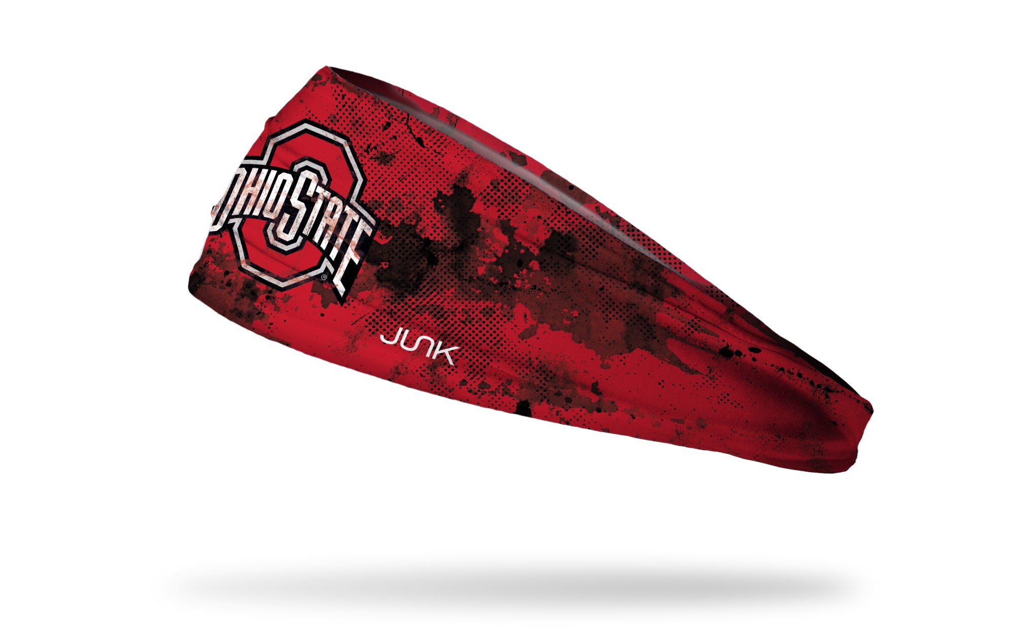 Ohio State Buckeyes Grunge Scarlet Big Bang Lite Headband - Perfect for Game Day, Sports Events & Fan Gear Collection