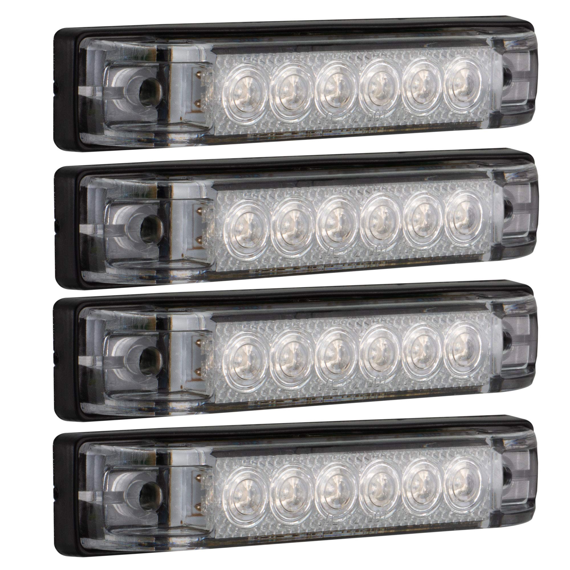 LED Blue Slim Line RV Utility Strip Light - 6 LEDs, 4