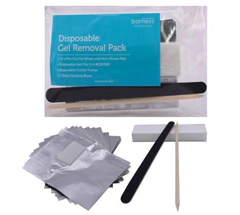 12-Pack Disposable Gel Nail Polish Removal Foil Wraps with File & Buffer - Easy At-Home Manicure & Pedicure Kit for Salon-Quality Results