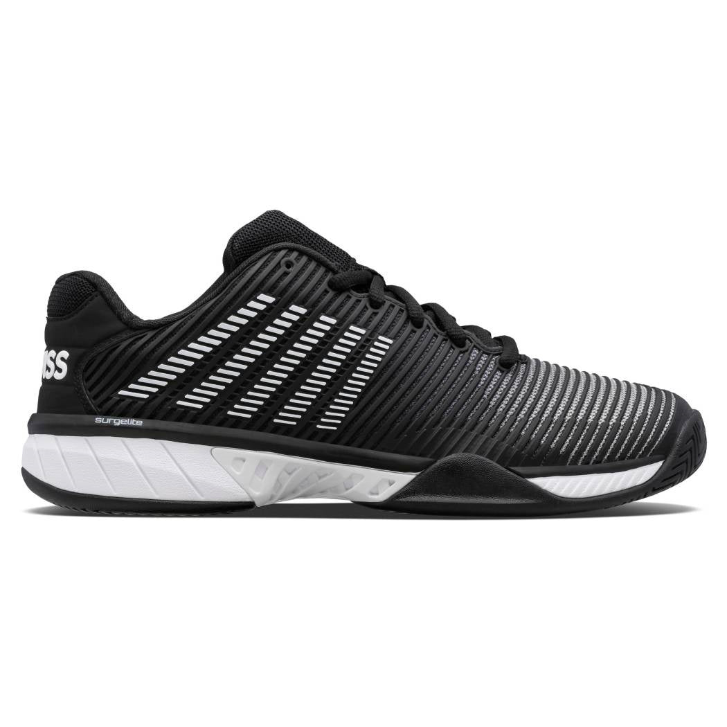 K Swiss Hypercourt Express 2 Men's Tennis Shoes - Black/White | Lightweight & Durable Court Shoes for Tennis, Pickleball & Casual Wear