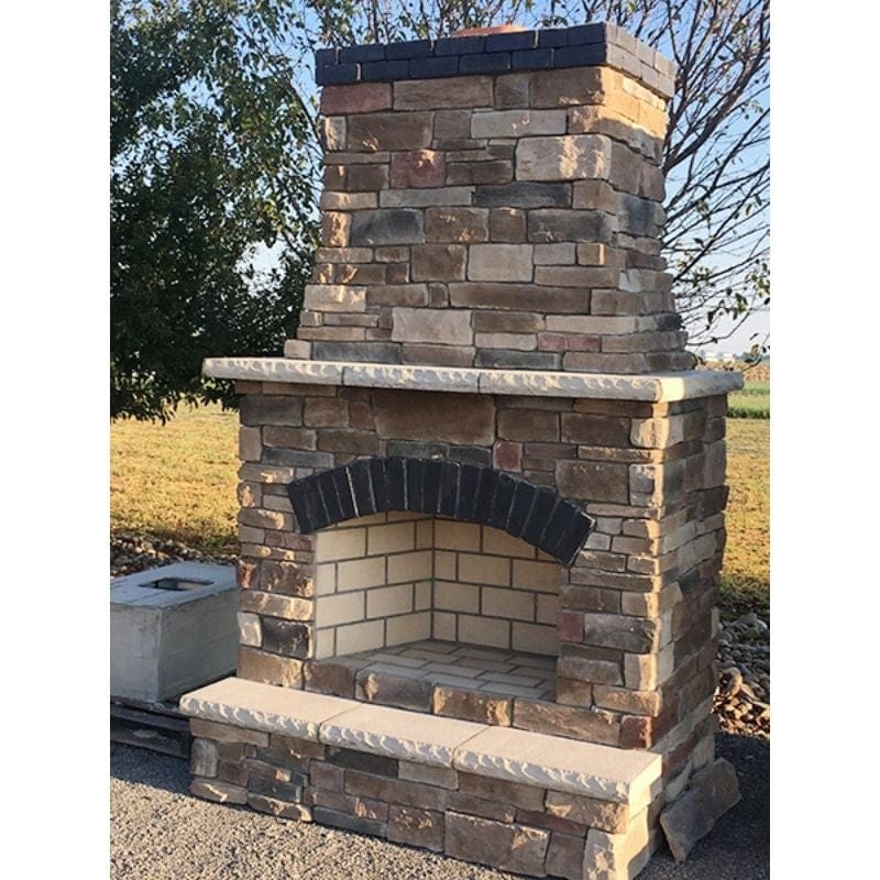 Round Grove Mezzo Outdoor Fireplace FP1600 - Patio, Garden & Backyard Fire Pit for Cozy Evenings & Outdoor Gatherings