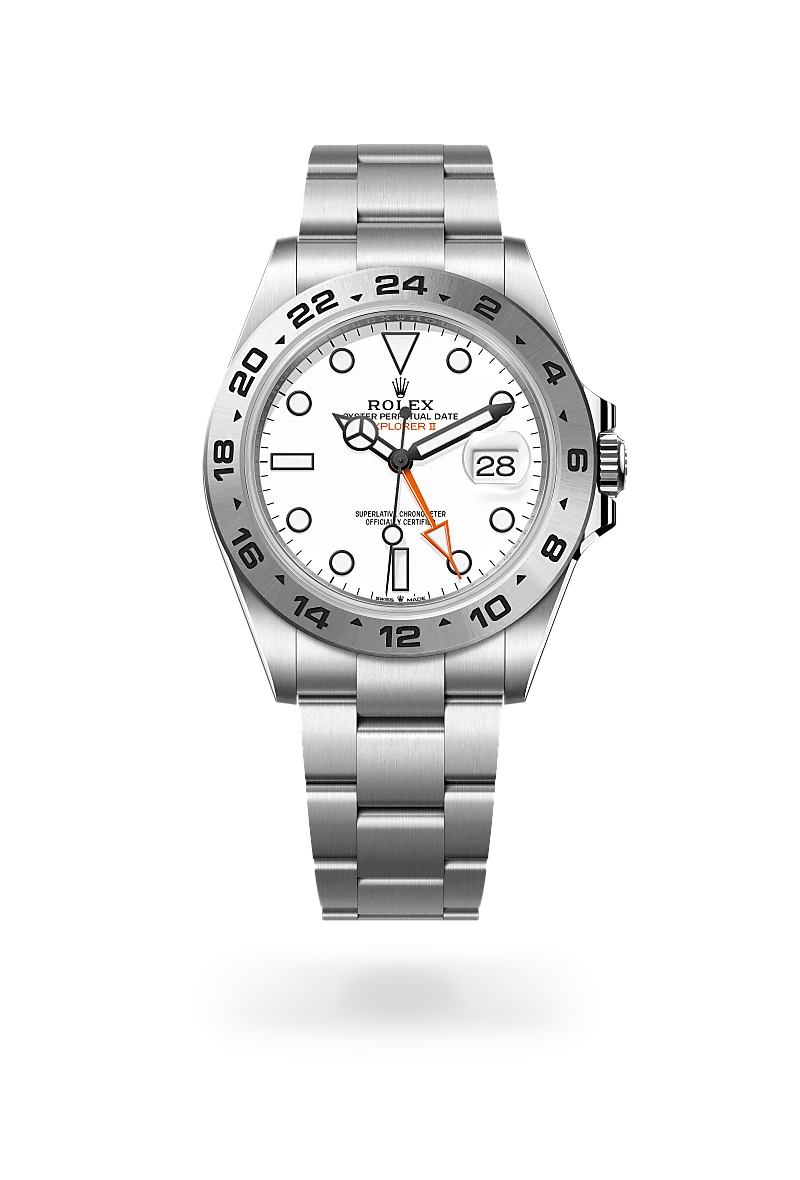 Rolex Explorer II Stainless Steel Watch M226570-0001 | Luxury Men's Timepiece for Adventure & Travel | Richter & Phillips Jewelers