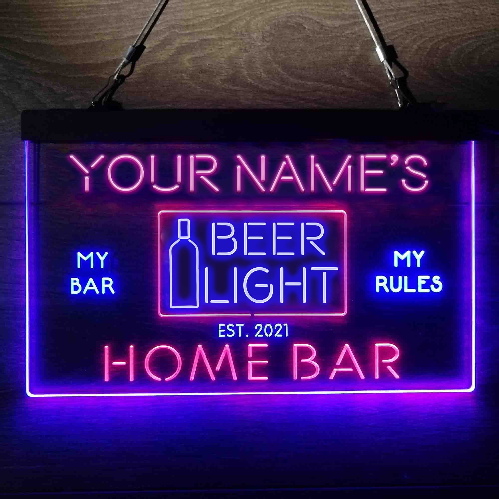 Custom LED Neon Beer Bar Sign - Personalized Wall Art for Home, Garage, Bedroom Decor | Perfect for Parties, Events & Business Gifts | Small Size (12x8 in) - Create Unique Ambiance for Bars, Man Caves & Game Rooms