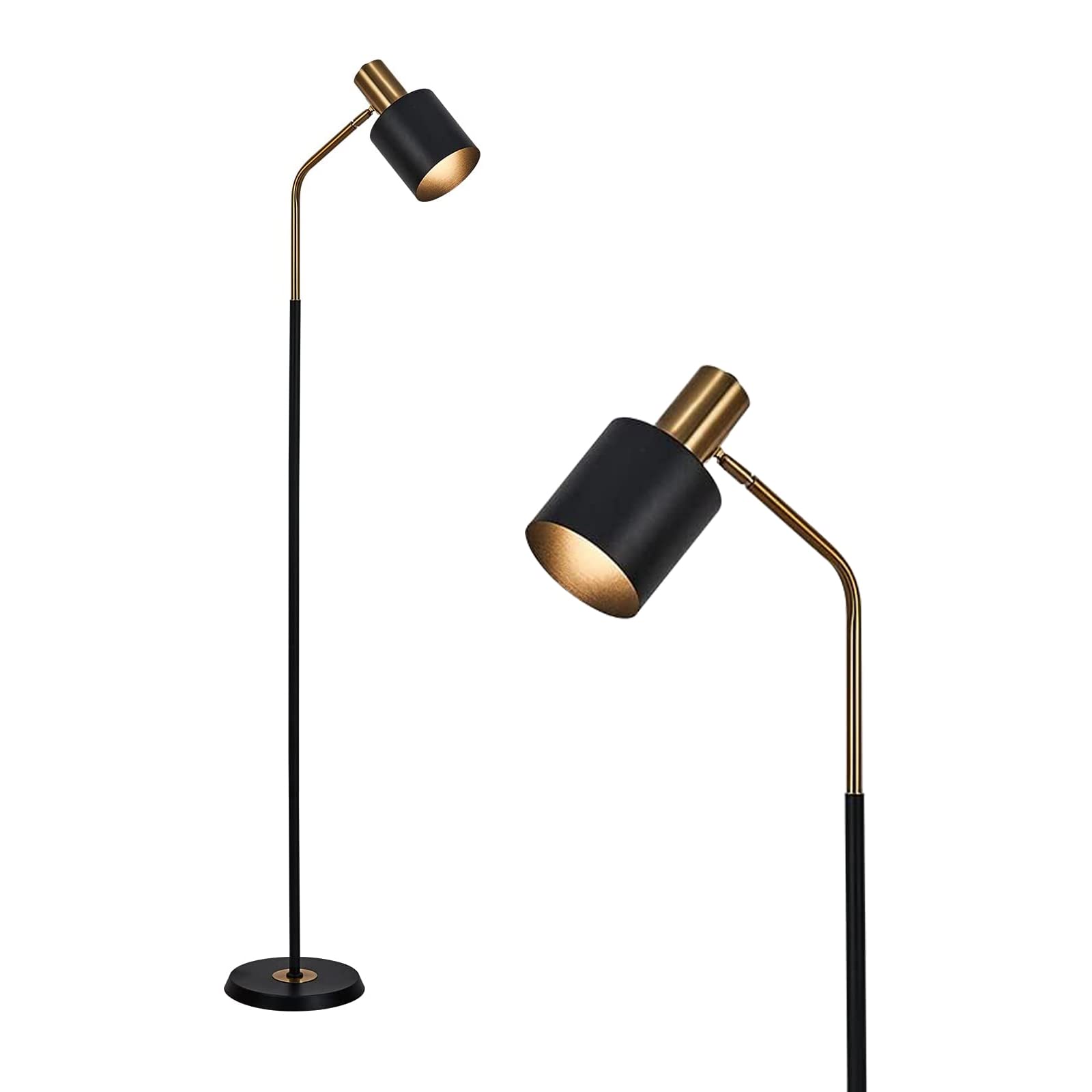 Modern LED Industrial Floor Lamp - 12W Dimmable Reading Light for Living Room & Bedroom, 63