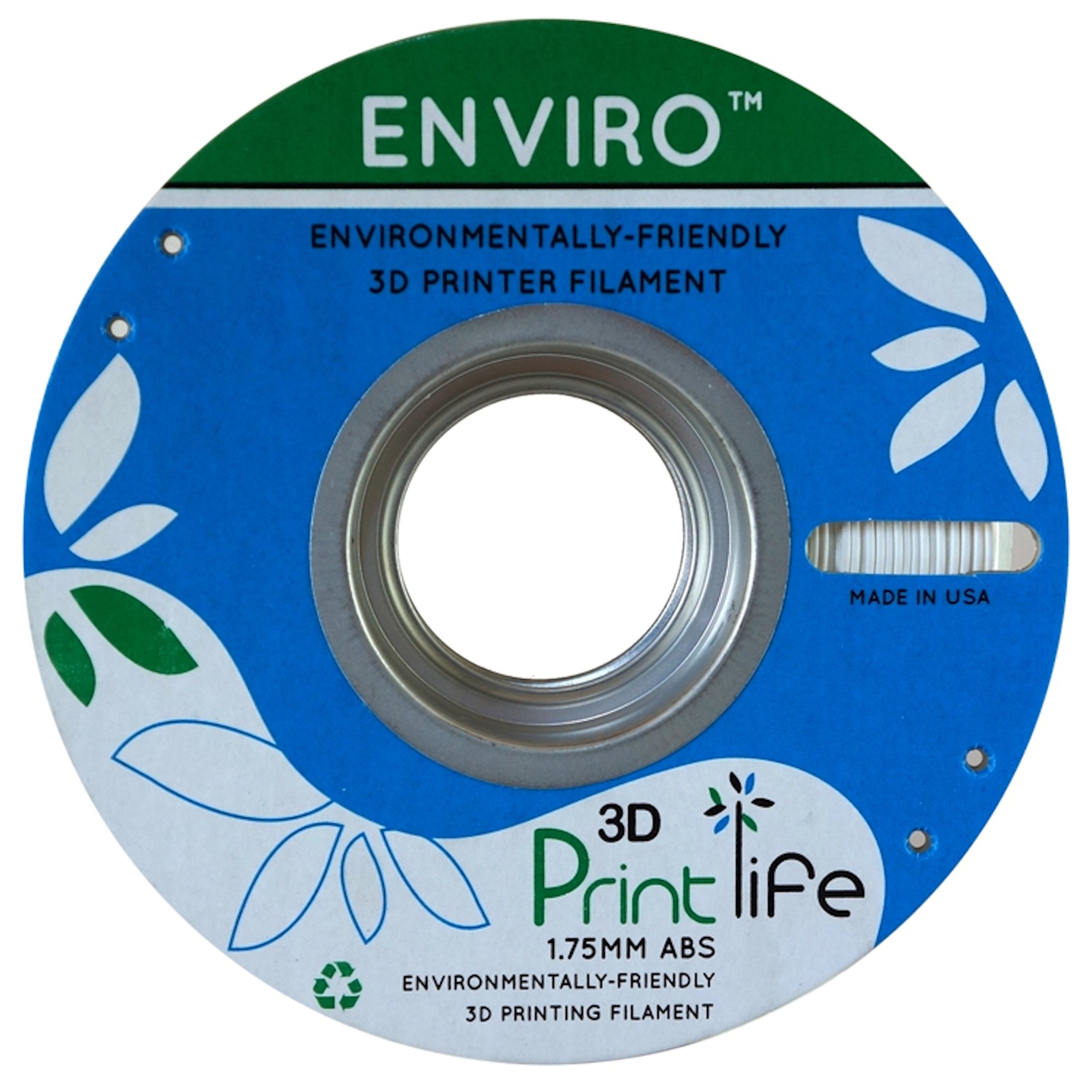 Premium 3D Printer Filament - 1.75mm White ABS Eco-Friendly Filament for 3D Printing | High Precision +/- 0.05mm | Ideal for Home, School & Professional 3D Printing Projects