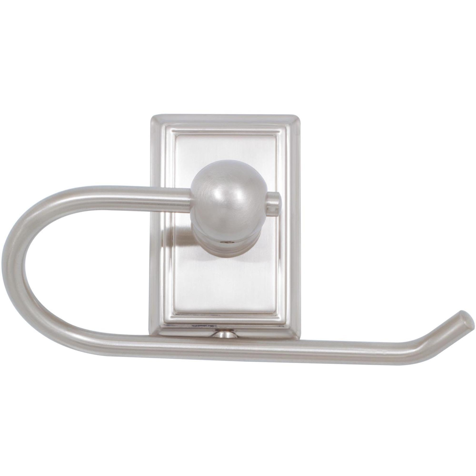 Stone Harbor Hardware Westwood European Paper Holder in Satin Nickel - Elegant Bathroom & Kitchen Towel Holder for Home Decor