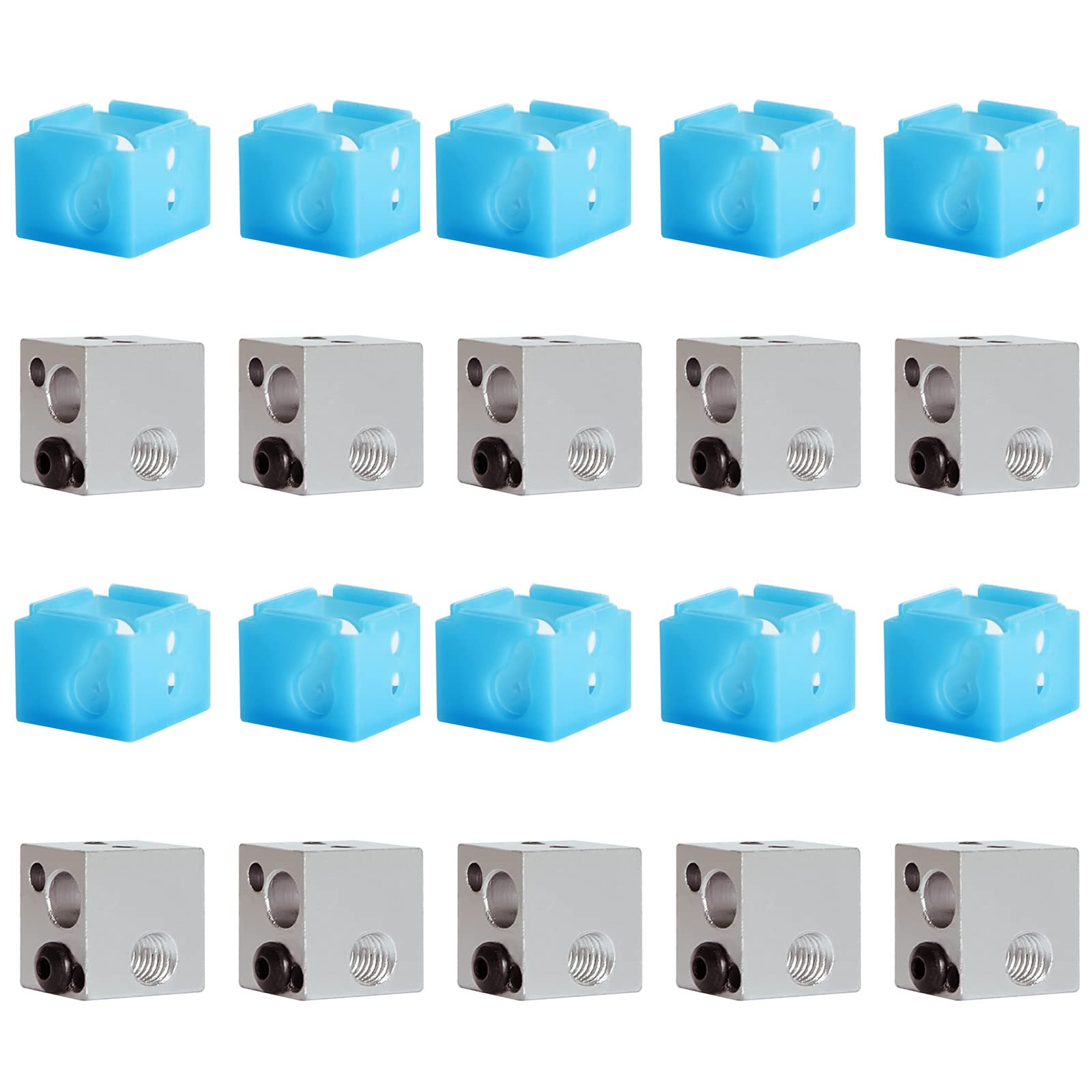 High-Quality MK8 Hotend Silicone Sock Cover for Ender 3 3D Printer - Durable Heater Block Protection (No Heating Block Included) - Perfect for Print Quality Improvement & Nozzle Maintenance