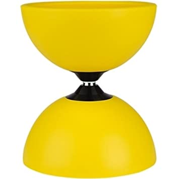 Professional Circus Diabolo Toy - Bright Yellow Performance Juggling Prop for Kids & Adults - Perfect for Circus Shows, Street Performances & Skill Training