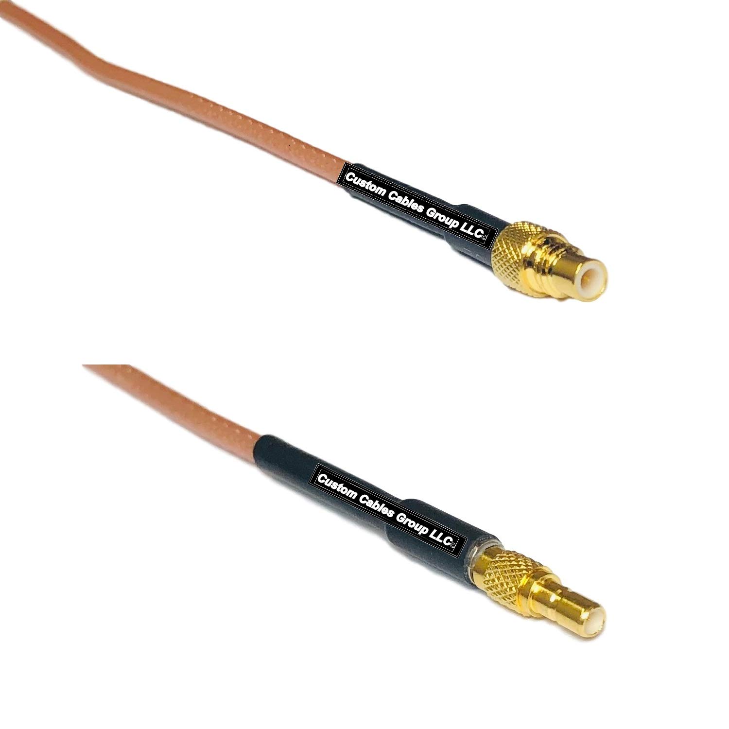 1ft RG316 SMC Male to SSMB Male RF Pigtail Coaxial Cable - High Frequency Signal Transmission for Antennas, GPS, and Wireless Communication Systems