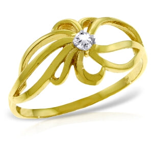 0.05 Carat 14K Solid Yellow Gold Diamond Engagement Ring for Women - Perfect for Proposals, Anniversaries & Romantic Gifts
