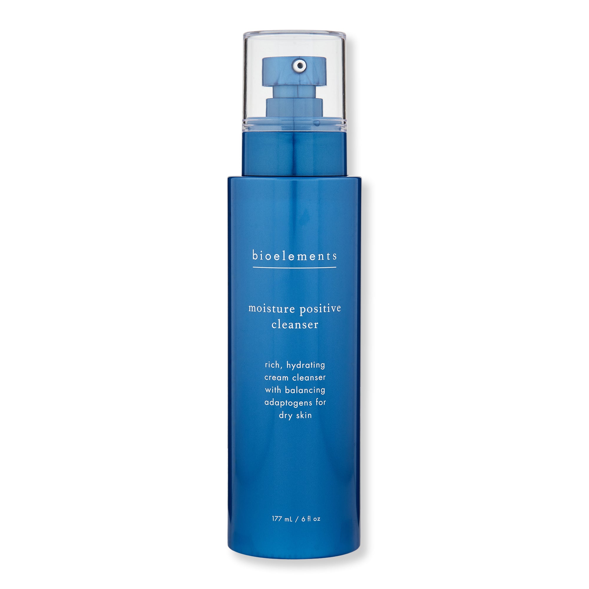 Bioelements Moisture Positive Cleanser 6 fl oz - Hydrating Facial Cleanser for Dry Skin | Gentle Daily Face Wash with Hyaluronic Acid | Perfect for Morning & Night Skincare Routine