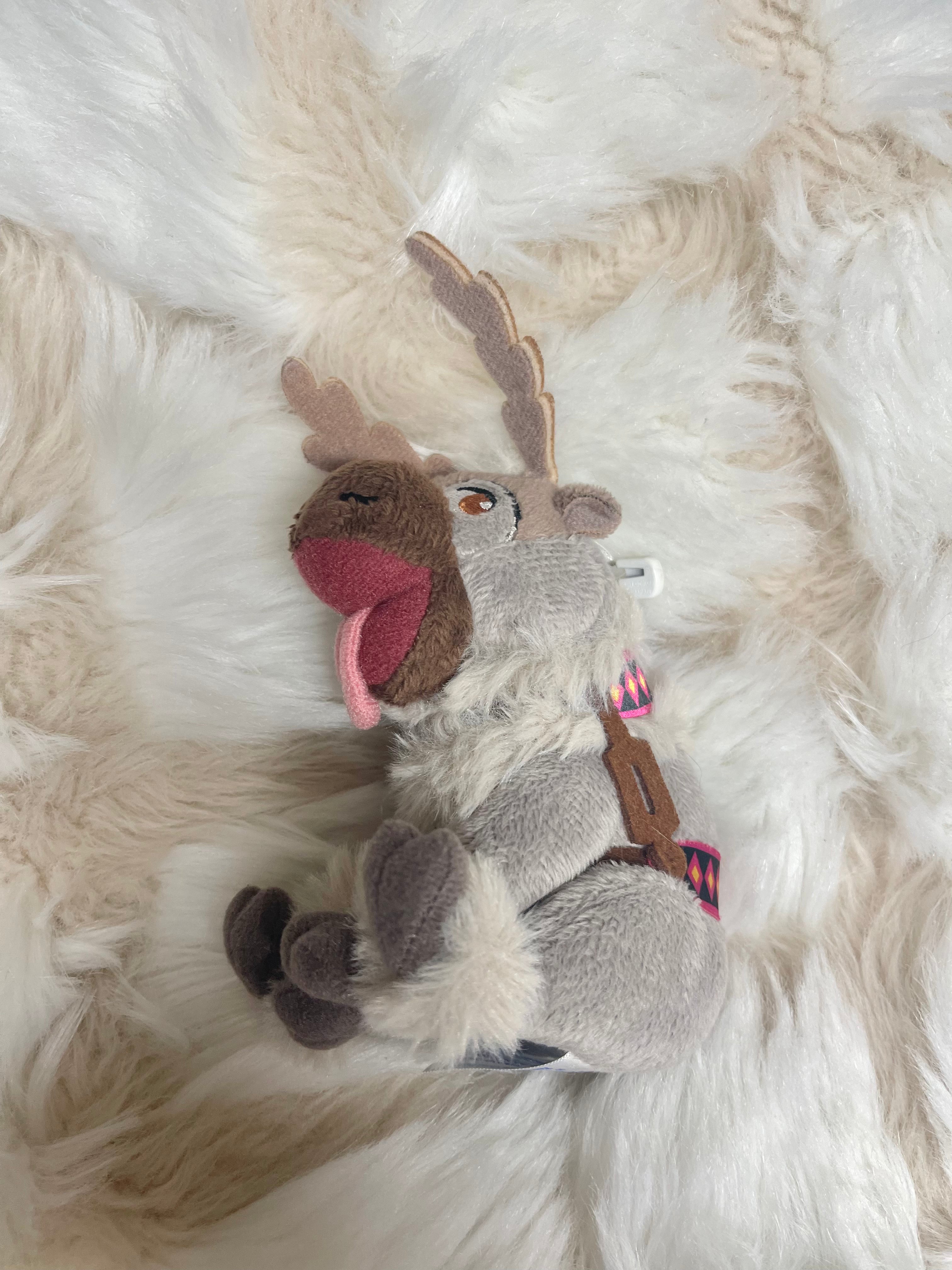 Vintage Tokyo Disney Sven Reindeer Keychain Badge - Authentic Collectible Disney Merchandise for Bags, Backpacks & Gift Giving