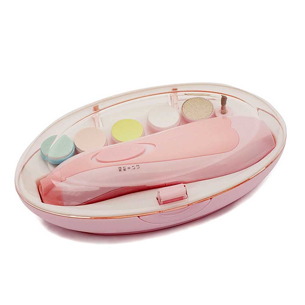 JYXQC Baby Nail File Kit - 6-in-1 Electric Nail Trimmer for Safe & Painless Baby Manicure & Pedicure - Gentle Claw Cutter for Fingers & Toes - Perfect for Newborns, Infants & Toddlers at Home or Travel
