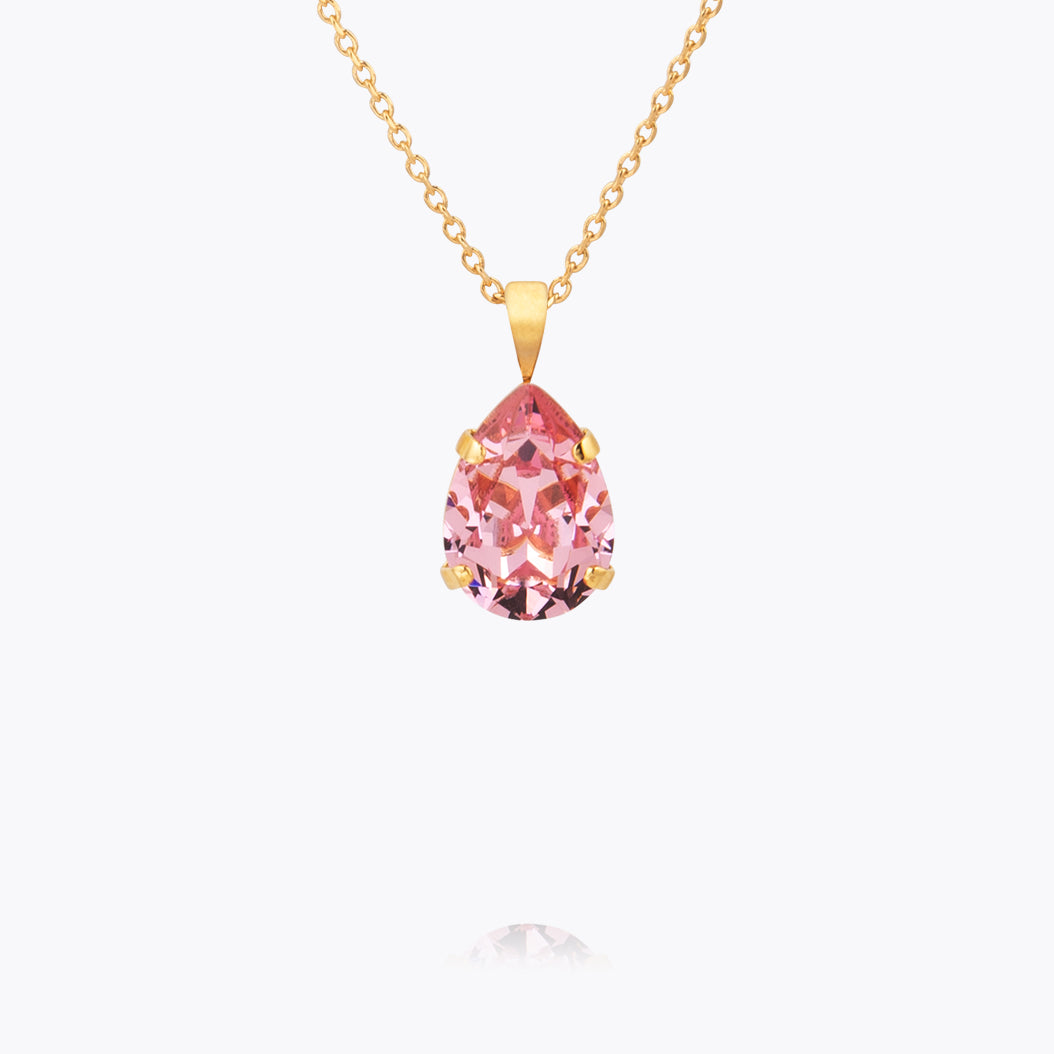 Mini Drop Necklace - Dainty Light Rose Gold Pendant for Women | Perfect for Everyday Wear, Date Nights & Special Occasions