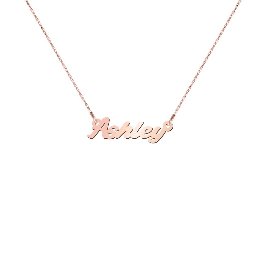 10K Gold Petite Personalized Name Necklace for Women - Custom Engraved Dainty Jewelry Gift for Her - Perfect for Birthdays, Anniversaries & Everyday Elegance