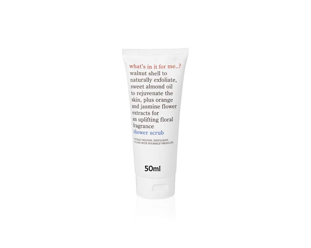Travel Size Shower Scrub 50ml - Exfoliating Body Wash for Soft Skin | Perfect for Gym, Travel & Daily Use