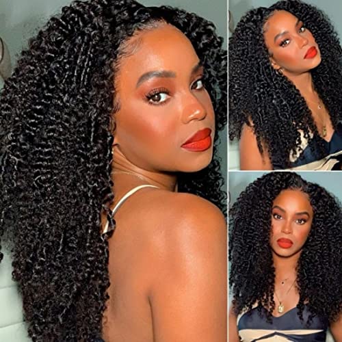 Nadula 5x5 HD Lace Front Wig - 20 Inch Kinky Curly Human Hair Wig for Black Women | Bleached Knots, Pre-Plucked Hairline, 180% Density | Undetectable & Natural Look for Daily Wear, Parties & Special Occasions