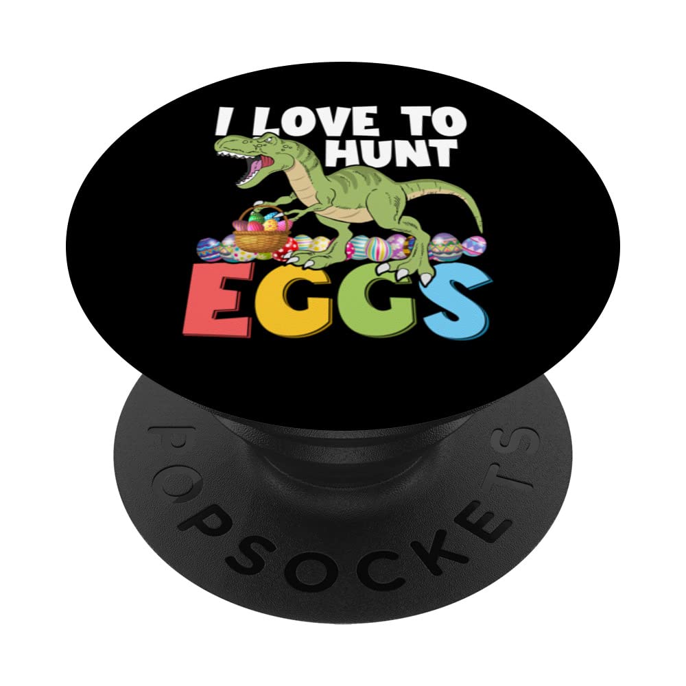 Funny Dinosaur Easter Egg Hunt PopSockets - Swappable PopGrip for Kids - Perfect for Easter Gifts, Phone Accessories & Dinosaur Lovers