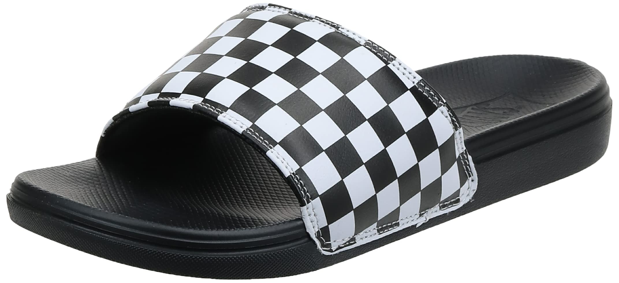 Vans Men's M LA Costa Slide-On Sandals - Checkerboard White/Black - Comfortable Casual Slip-On Shoes for Beach, Pool & Summer Outfits