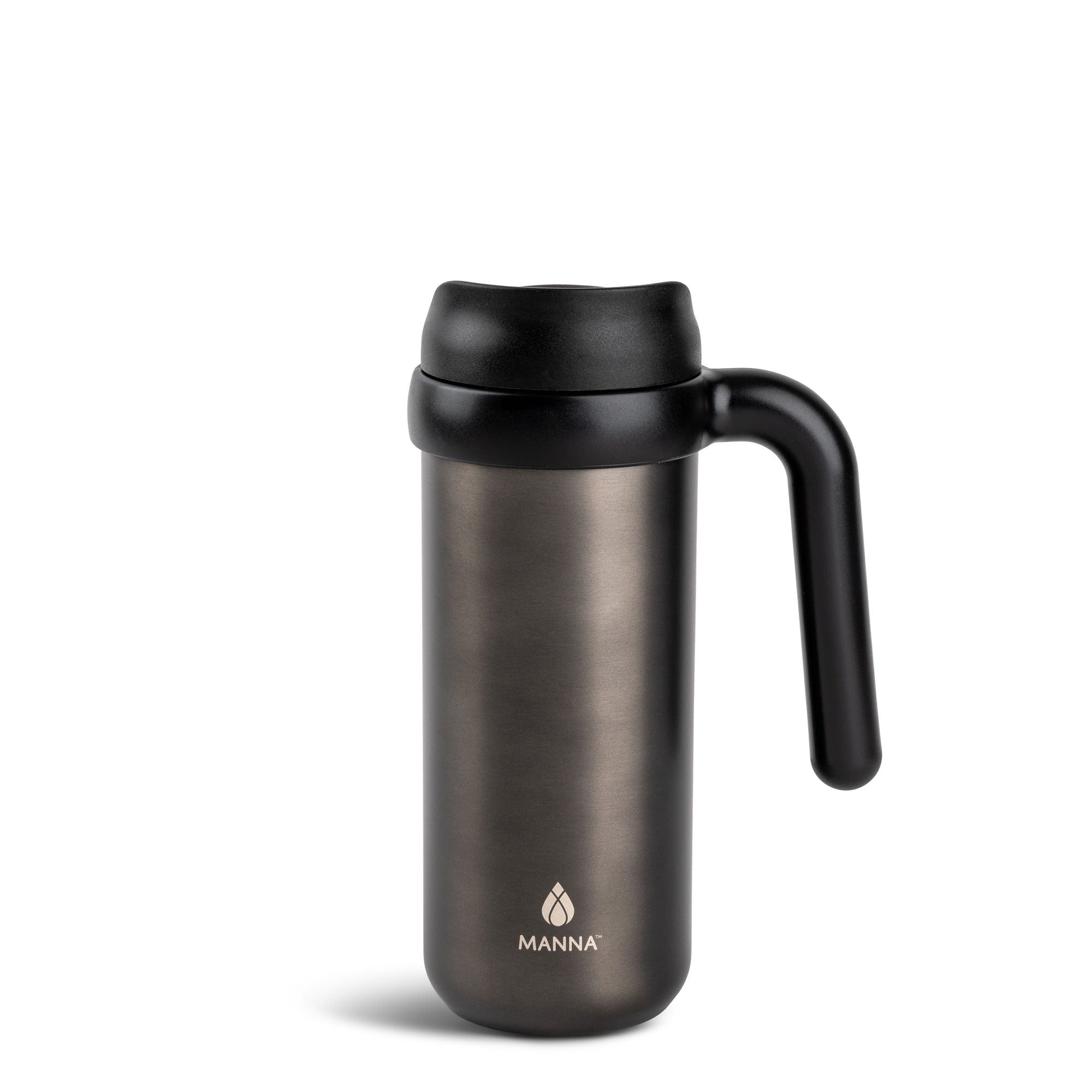 16 oz Insulated Mocha Travel Mug - Leak Proof Coffee Thermos for Commuting, Camping & Outdoor Adventures