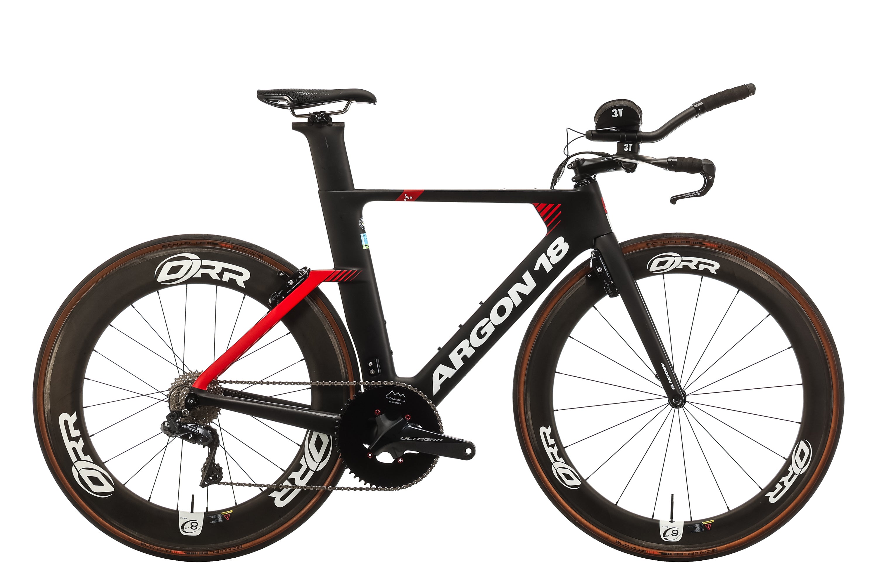 Argon 18 E-117 Triathlon Time Trial Bike 2020 - Medium Carbon Aero Road Bike for Competitive Racing & Triathlons | Perfect for Ironman Events & Speed Training