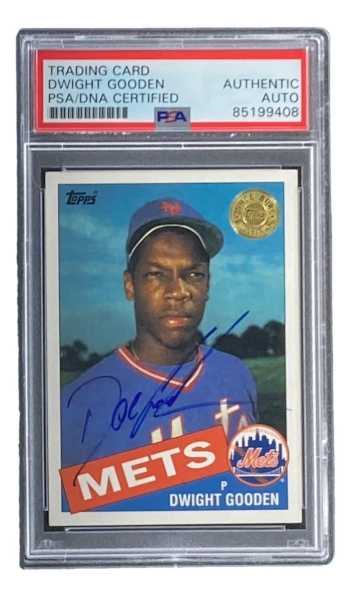 Dwight Doc Gooden Autographed 2003 Topps Shoe Box #620 Mets Baseball Trading Card - PSA/DNA Certified - Perfect for Sports Memorabilia Collections and Mets Fans Display