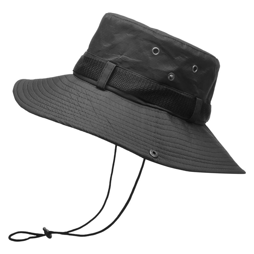 JINF Fishing Hats for Men - Breathable Summer Sun Protection Bucket Hat with Foldable Design - Perfect for Outdoor Activities, Fishing, Hiking & Beach