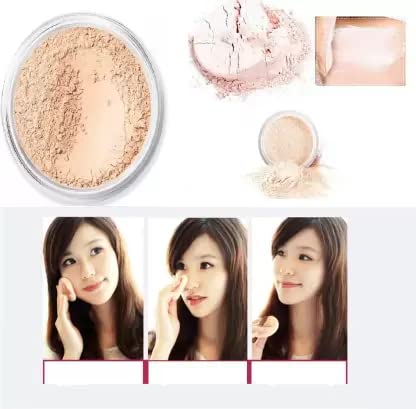Best Oil Control Waterproof Setting Powder for Face - Long Lasting Matte Finish with Cosmetic Puff | Perfect for Oily Skin, Makeup Setting & Touch-Ups On-The-Go