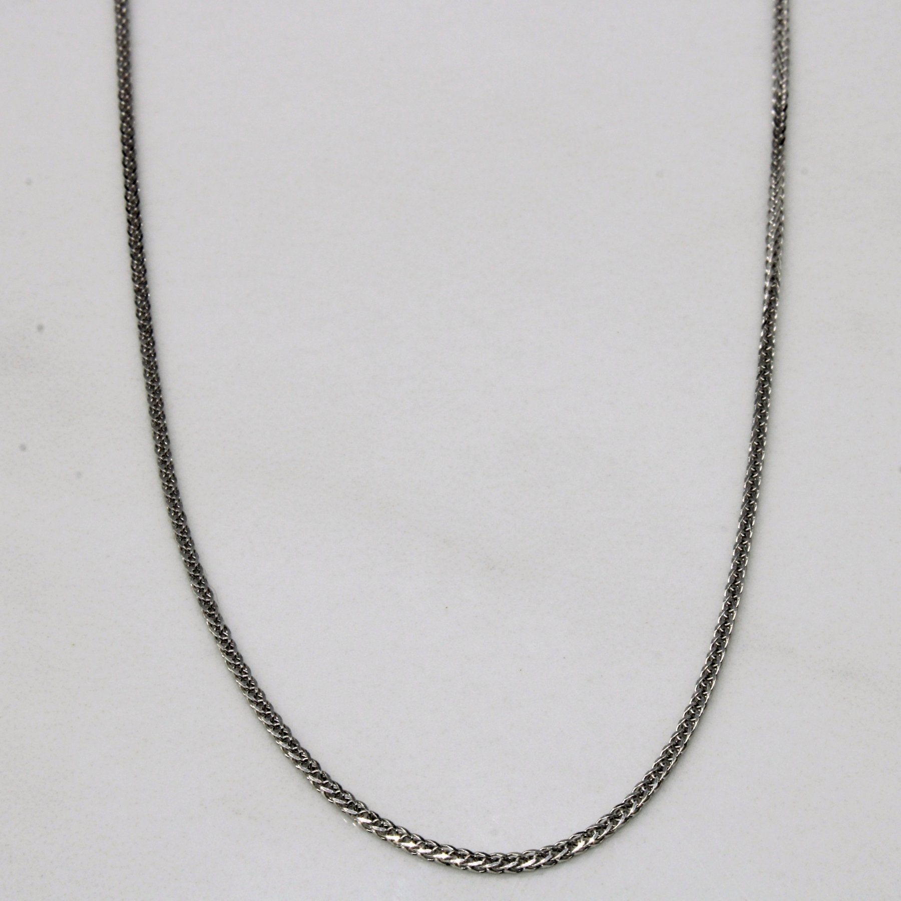 10K White Gold Birdcage Link Chain Necklace - 18 Inch Elegant Jewelry for Women - Perfect for Weddings, Parties & Special Occasions