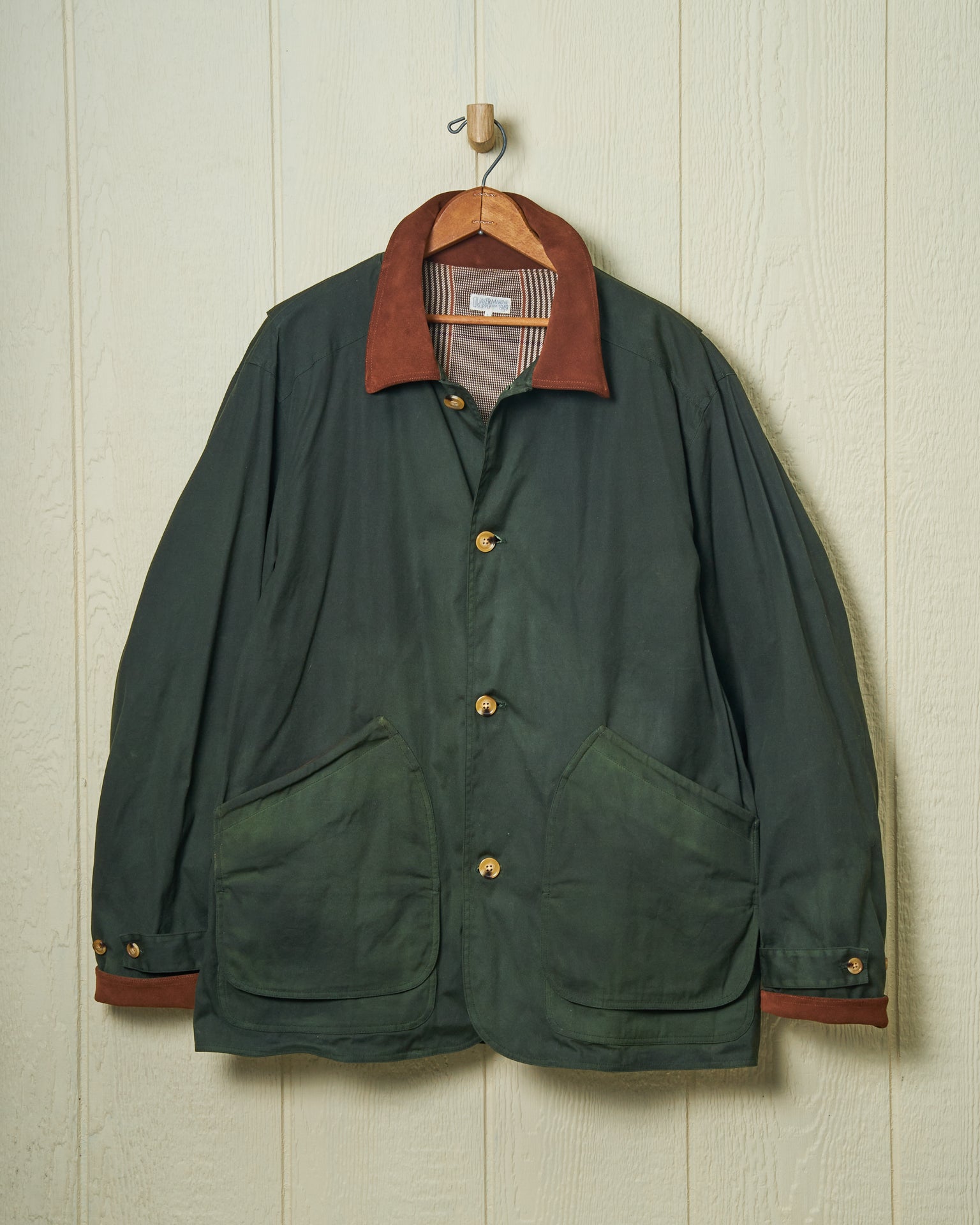 Gamekeeper Jacket - Olive Waxed Canvas Waterproof Hunting Coat for Outdoor Adventures | Durable & Stylish for Hiking, Camping & Field Sports
