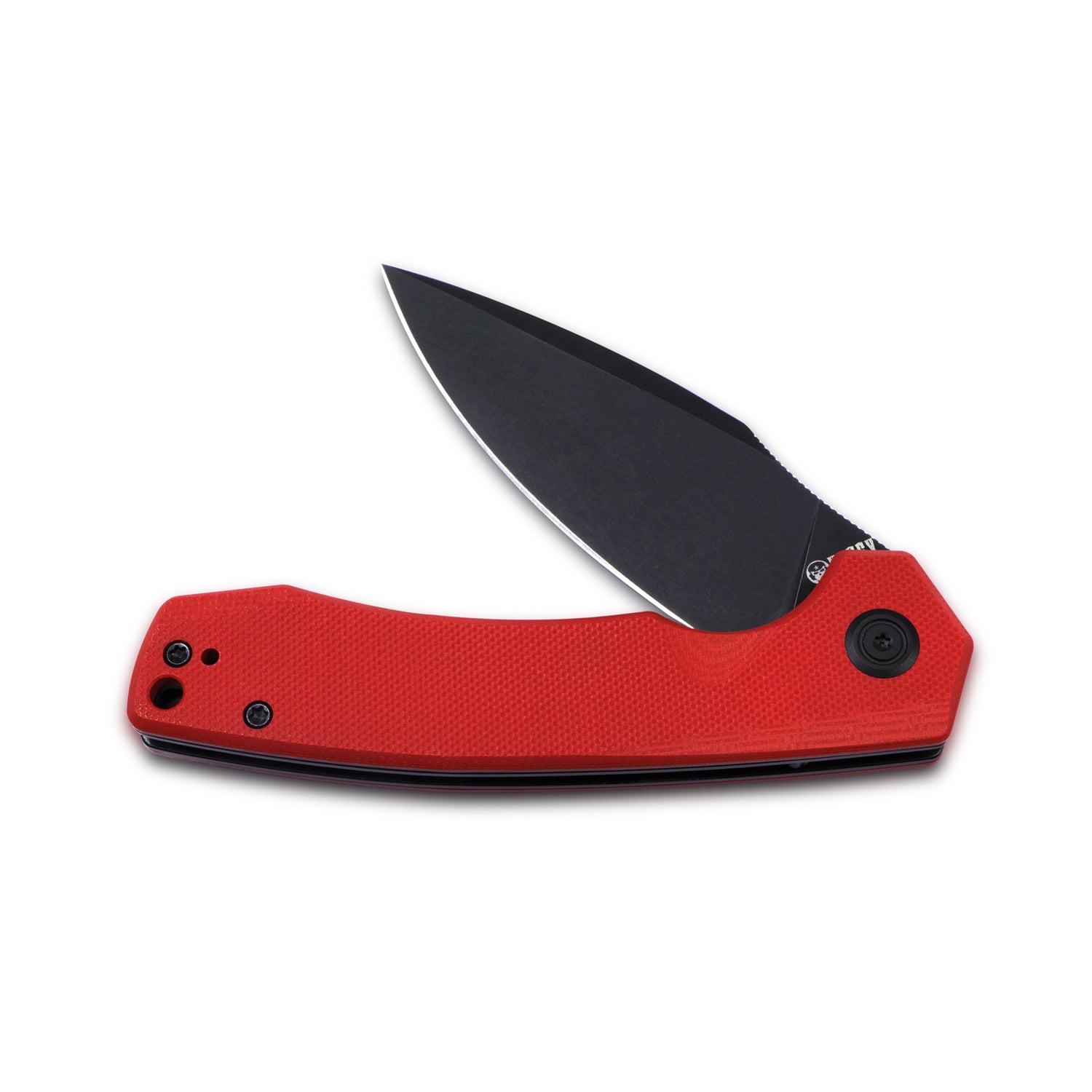 Calyce Liner Lock Flipper Folding Knife - Red G10 Handle, 3.27