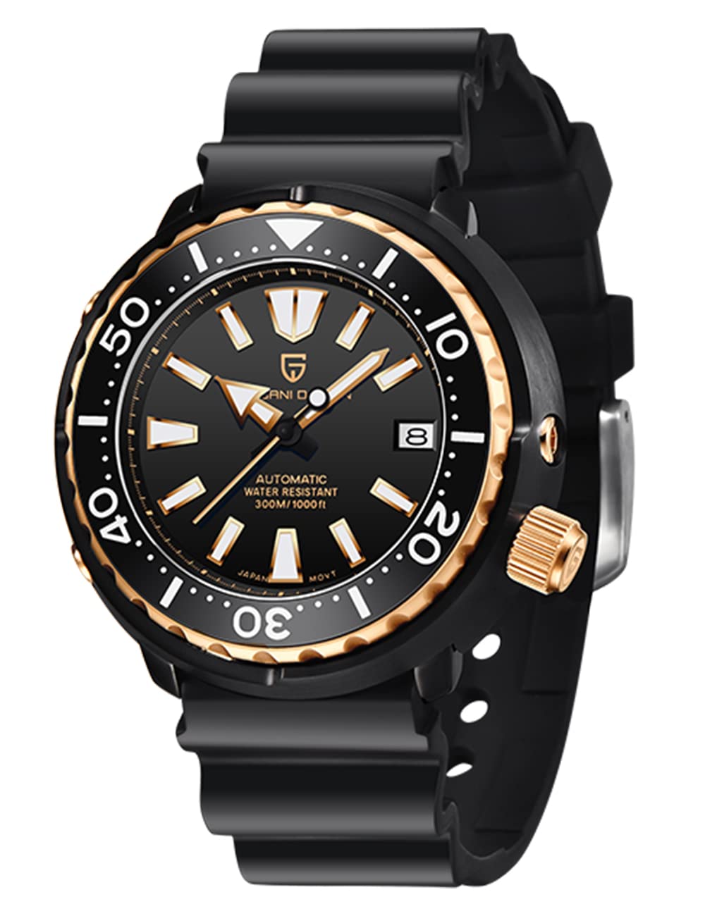 Pagani Men's Automatic Diving Watch 300ATM Waterproof Luminous - for Sports & Outdoor Adventures