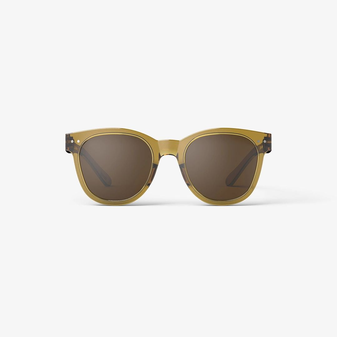 #N Polarized Sunglasses for Men & Women - Golden Green Lens UV Protection - Fashionable & Durable for Driving, Beach, Outdoor Activities
