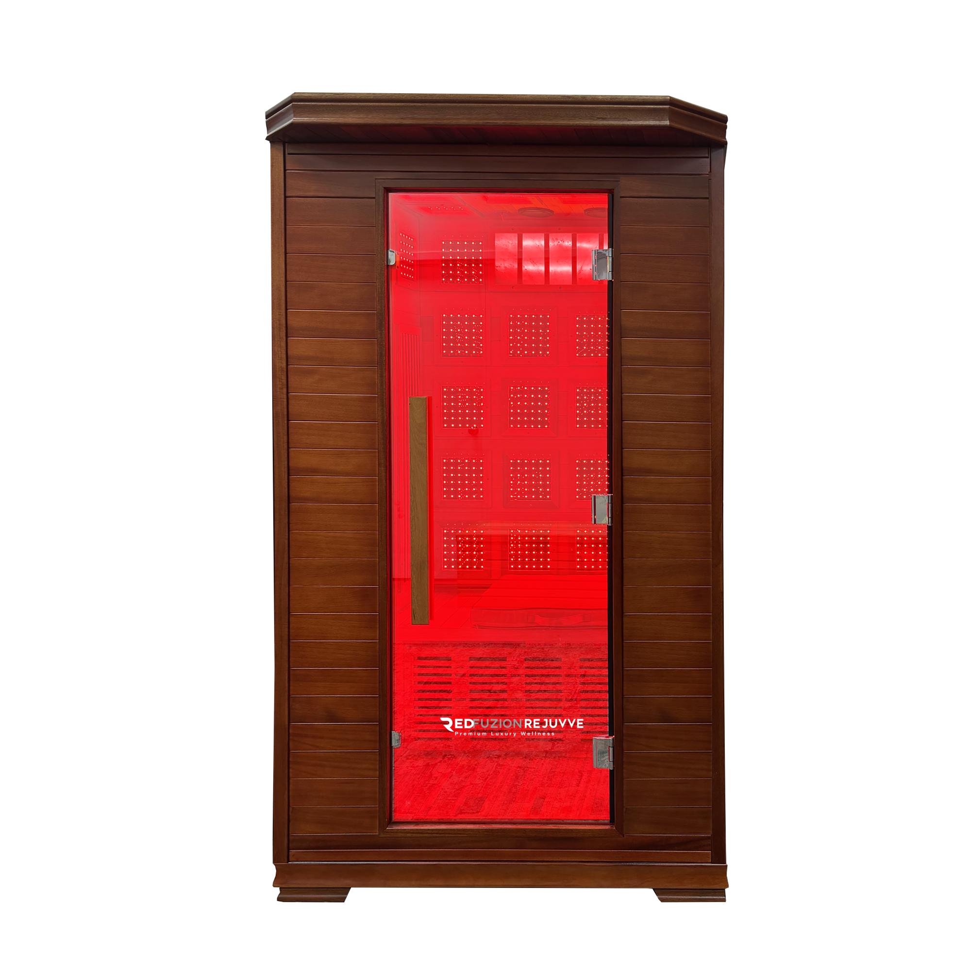 RedFuzion Rejuve Chromolight & Infrared Oxygen Sauna with Bio Stacking Technology - Portable Home Spa for Detox, Relaxation & Pain Relief - Perfect for Home Wellness & Recovery Therapy
