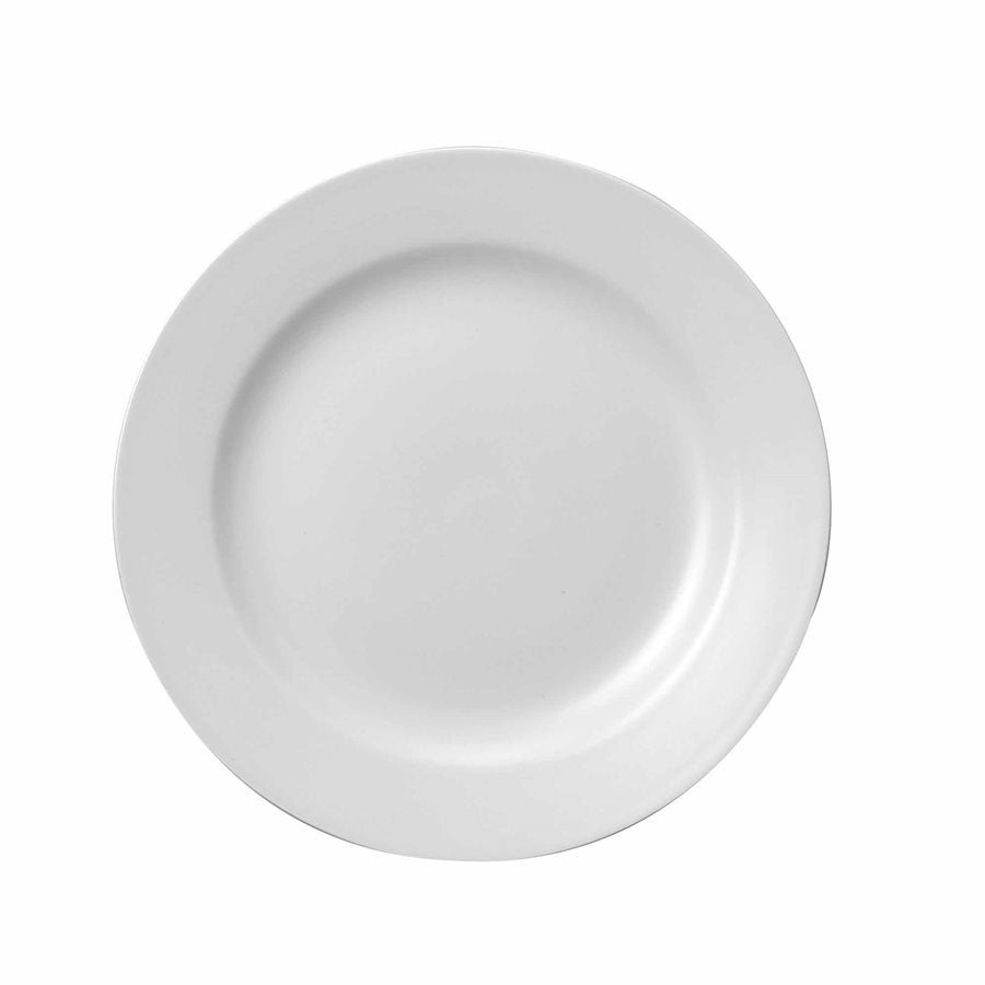 Churchill Classic 12.25 Inch White Dinner Plates - Set of 12 - Premium Porcelain Tableware for Restaurants, Catering & Home Dining