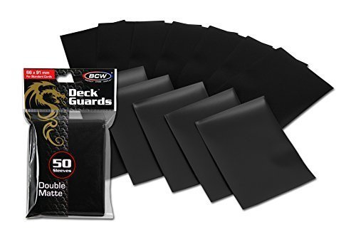 600 Black Double Matte Deck Guard Card Sleeves - Premium Ultra Protectors for MTG, Yu-Gi-Oh!, and Trading Card Games - Perfect for Tournaments, Collecting, and Game Protection