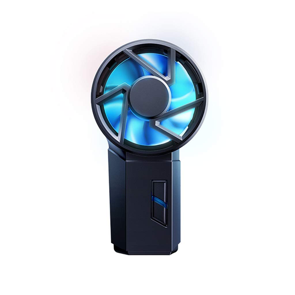 XJJZS RGB Backlit Phone Cooler Fan - Portable Heat Sink Cooling Fan with Clip for Mobile Gaming & Streaming | Perfect for iPhone & Android Devices