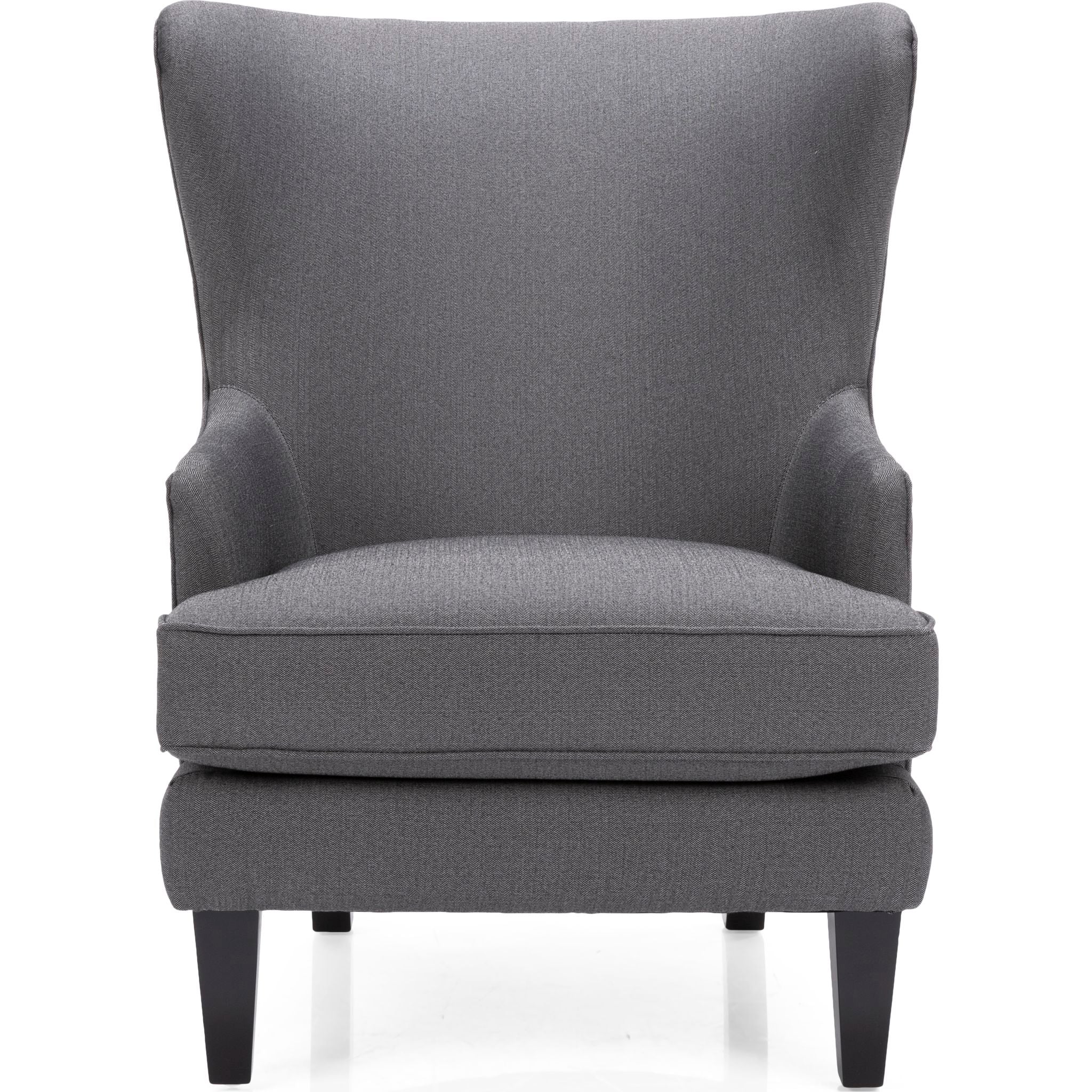 Amanda Accent Chair Rosetta Black - Modern Upholstered Living Room Armchair with Nailhead Trim for Home Office, Lounge & Bedroom Decor