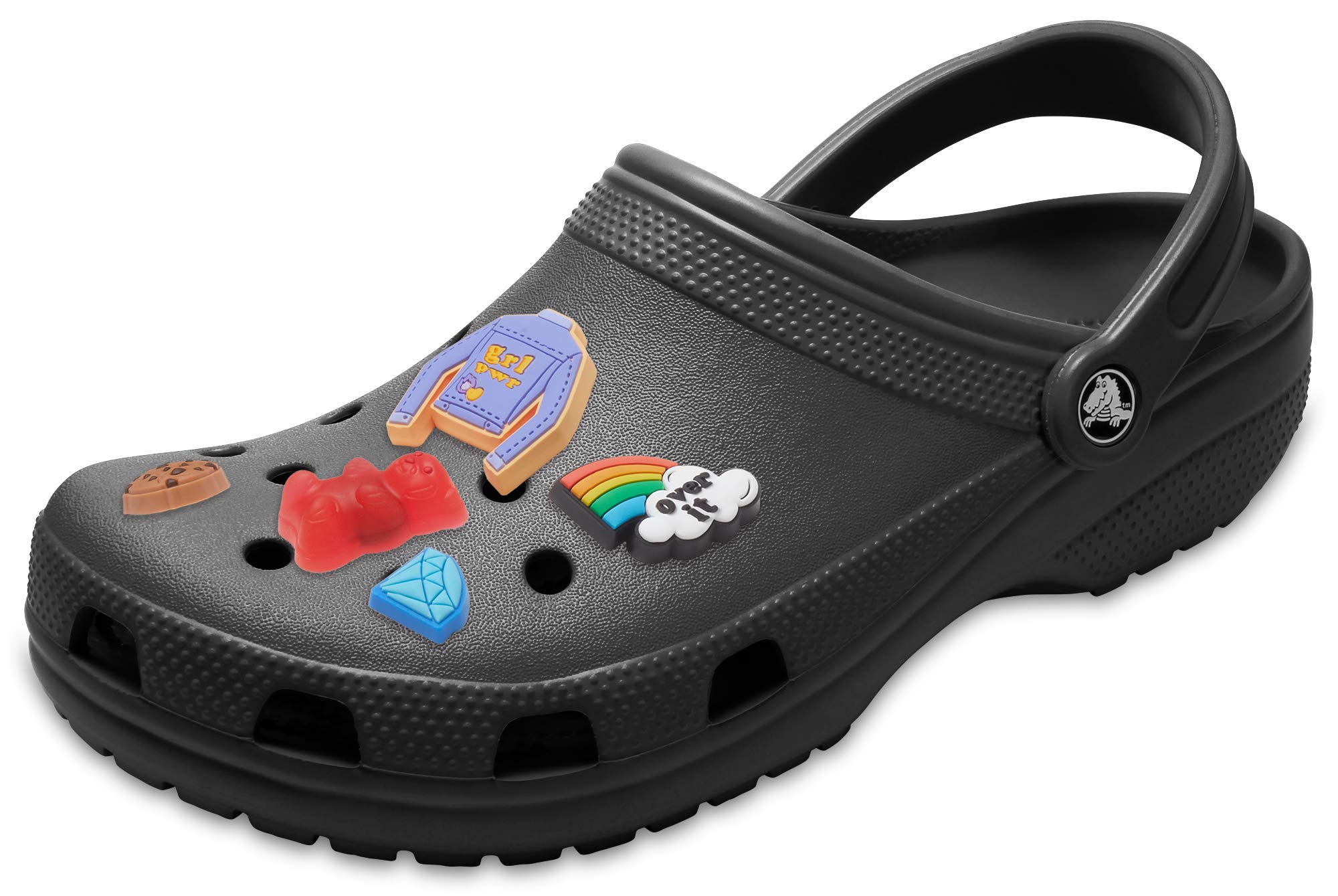 Crocs Classic Clog for Men & Women with 5-Pack Jibbitz Charms - Comfortable Slip-On Shoes for Casual Wear, Work & Outdoor Activities